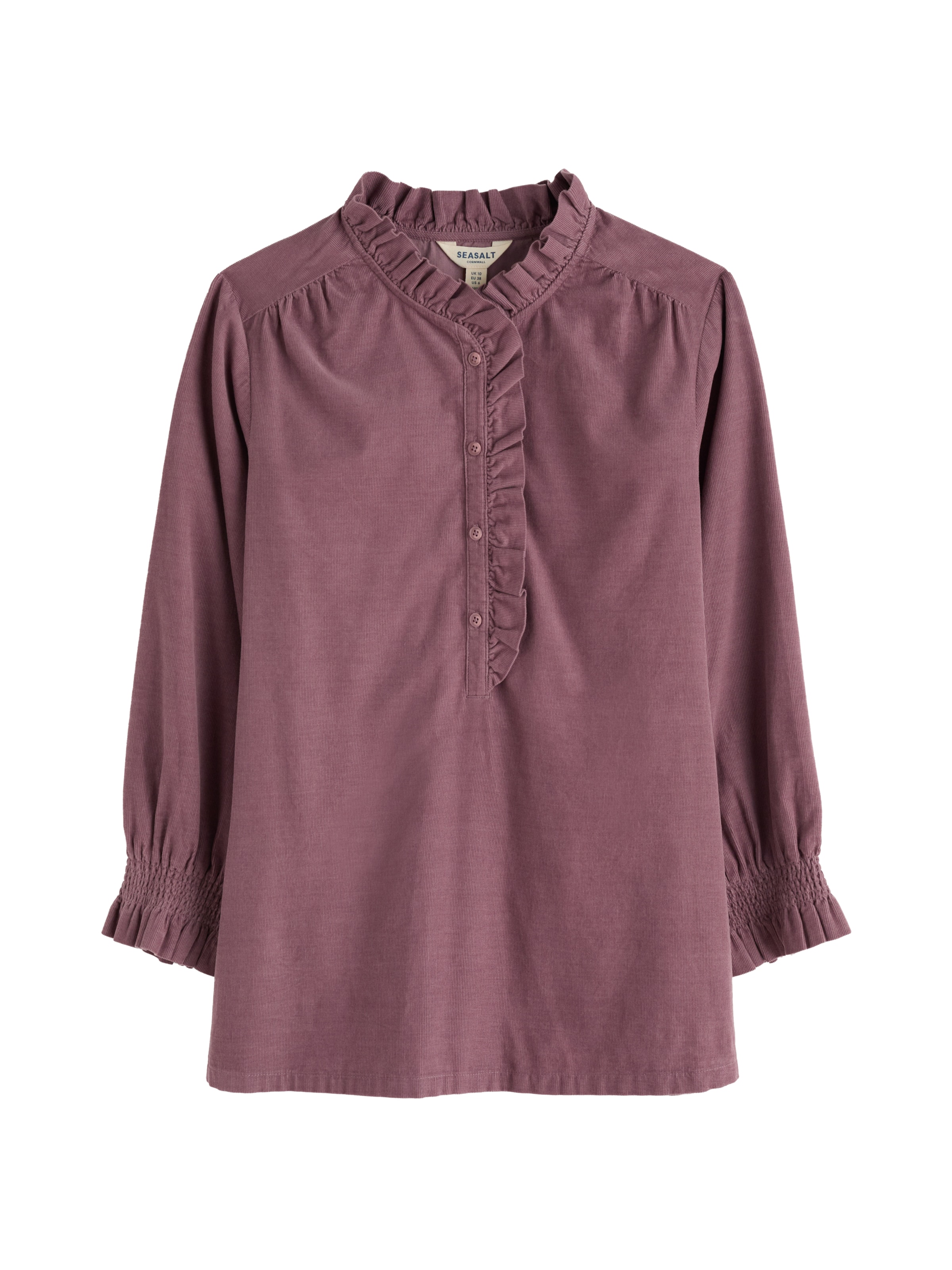 Seasalt Cornwall Halenka ' Feather Star' ' – fialová: přední strana