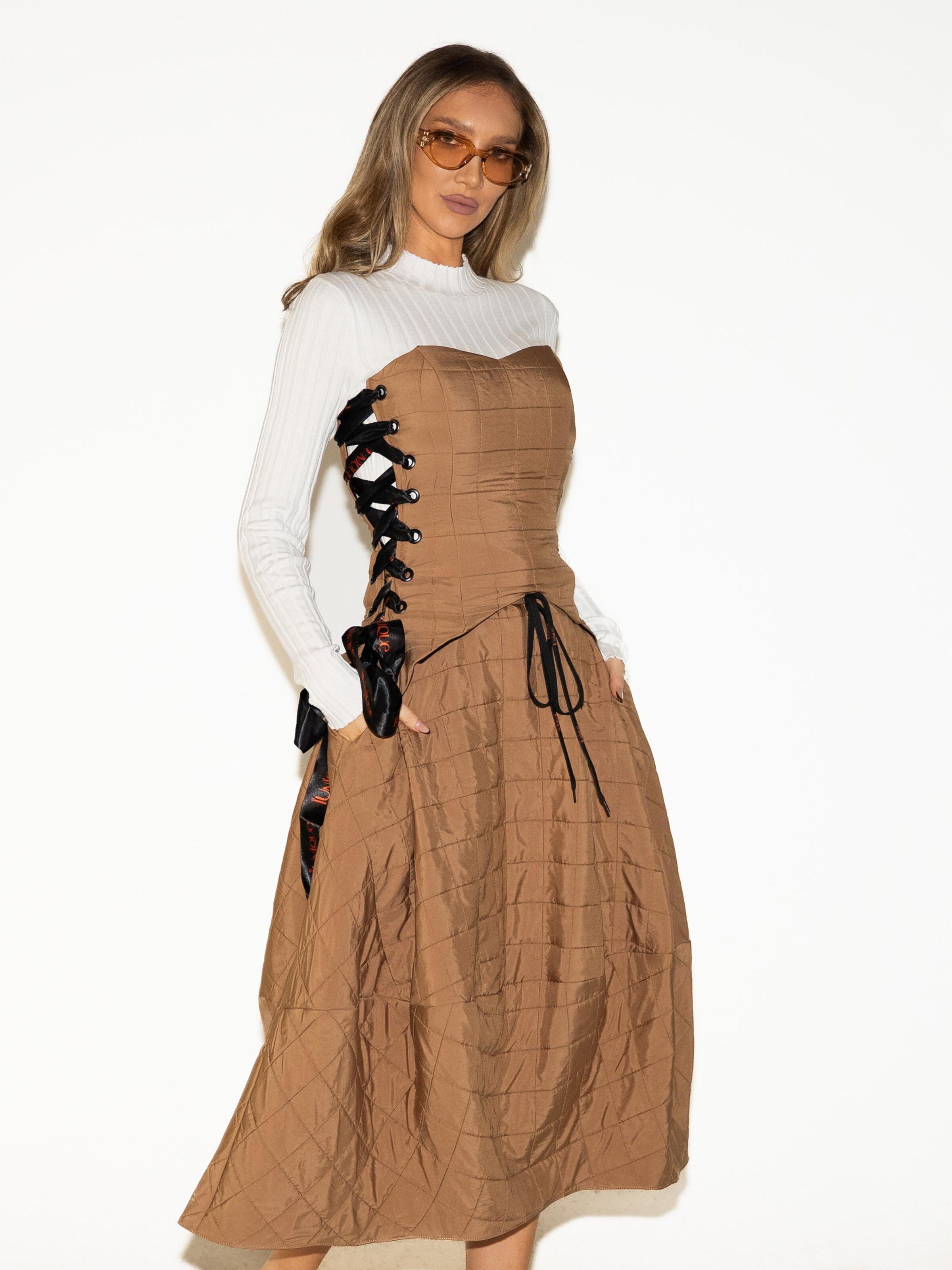 IUnique Skirt 'Ballon' in Beige