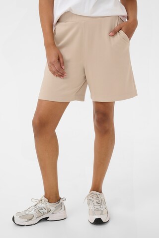 Kaffe Regular Broek 'KAAnnie' in Grijs: voorkant