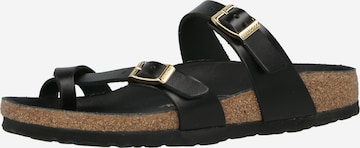 BIRKENSTOCKJapanke 'Mayari' - crna boja: prednji dio