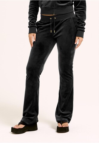 Juicy Couture Расклешенный Штаны 'Dach Cleo' в Черный: спереди