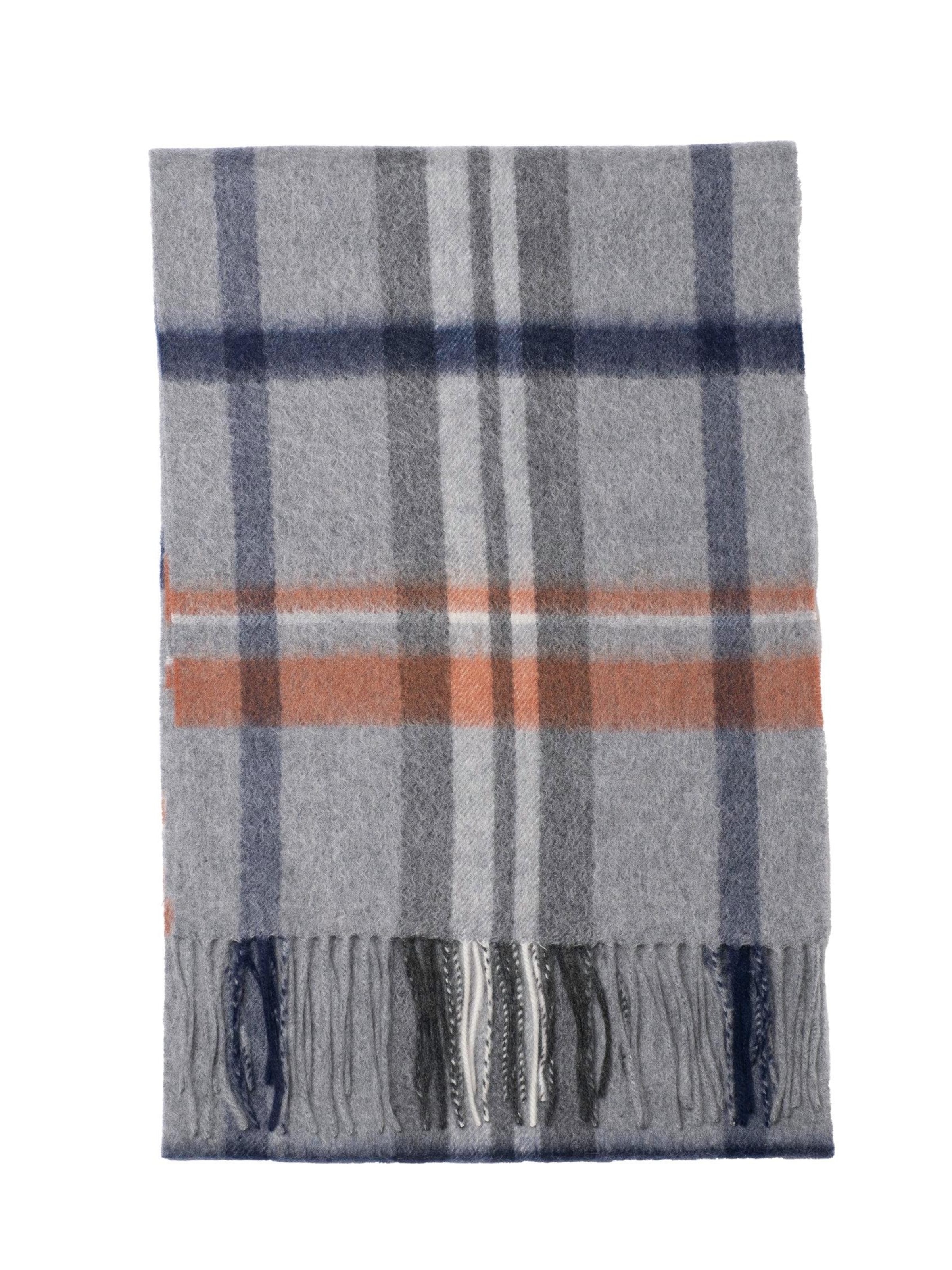 MayTree Scarf 'Tartan' in Grey