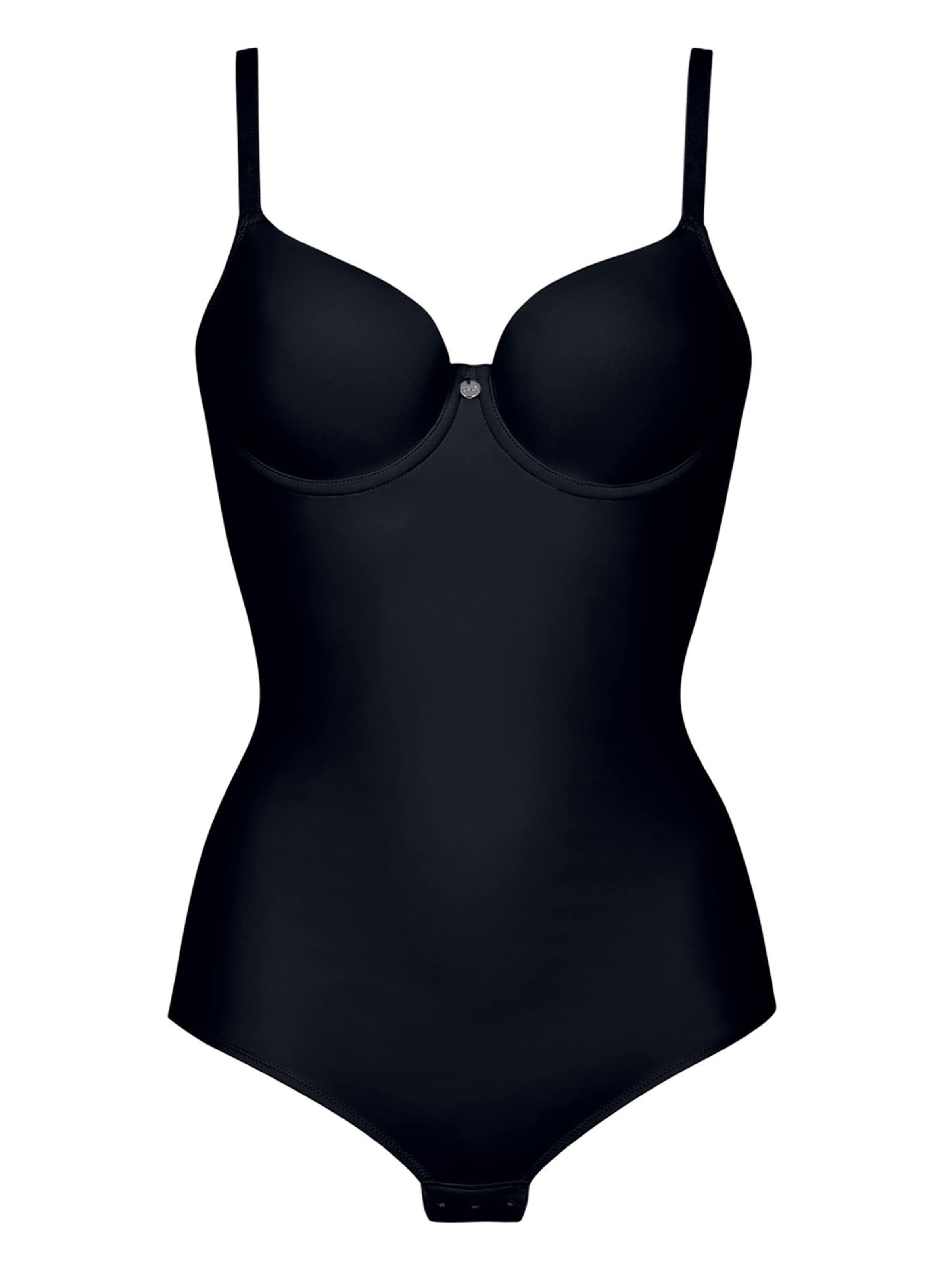 Lisca Corsage 'Bella' in Schwarz: Vorderseite