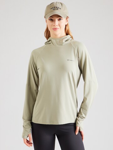 COLUMBIA Športna majica 'Skien Valley' | zelena barva: sprednja stran