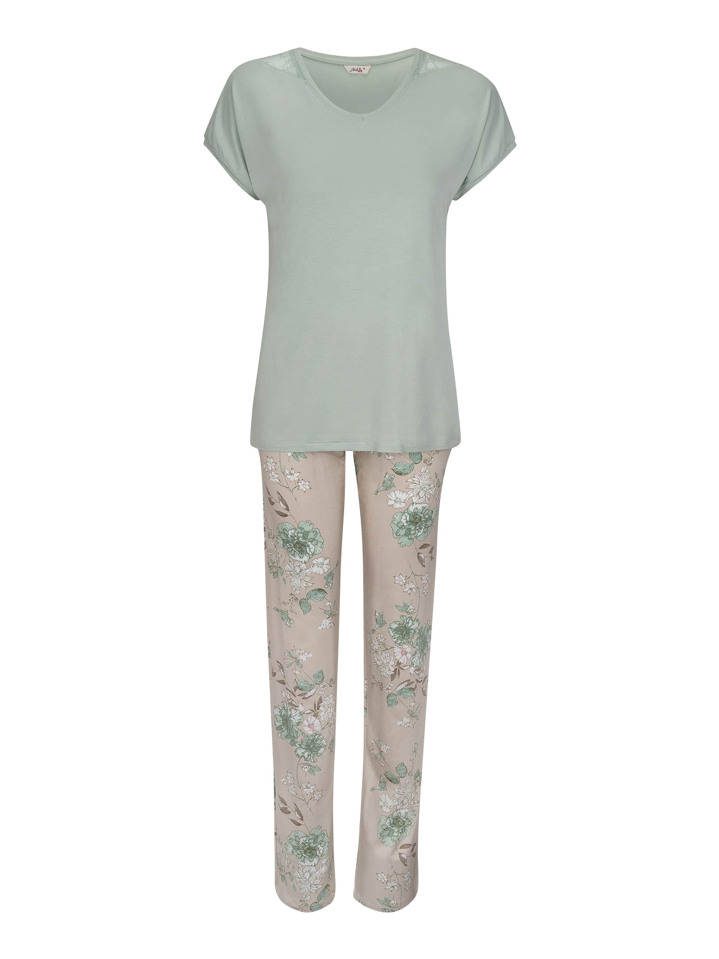 Goldenbay Pyjama 'Scabiosa' in Grün: Vorderseite