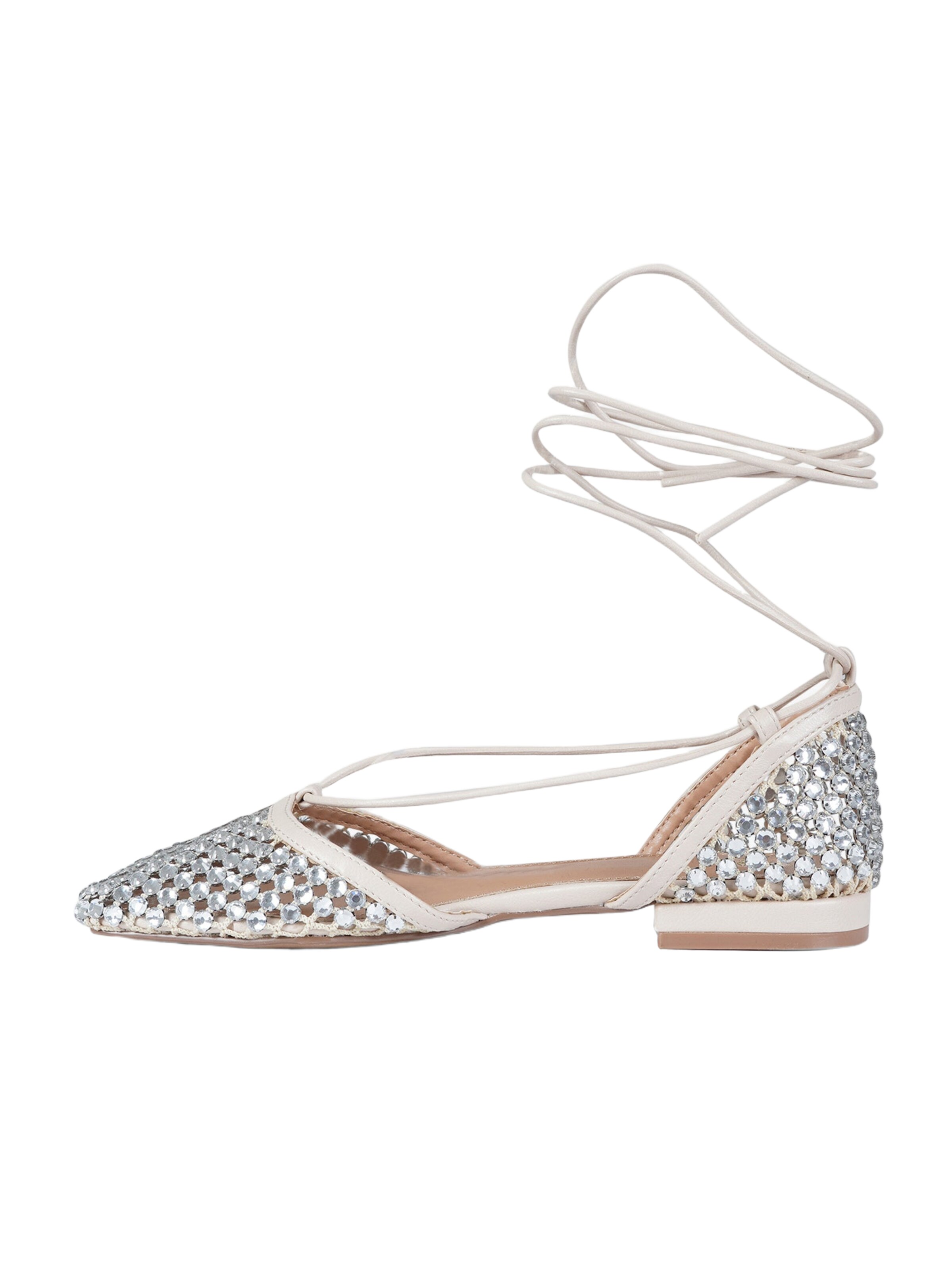 EXE Ballerinas in Silber: Vorderseite
