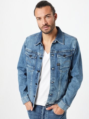 Veste mi-saison G-Star RAW en bleu : devant