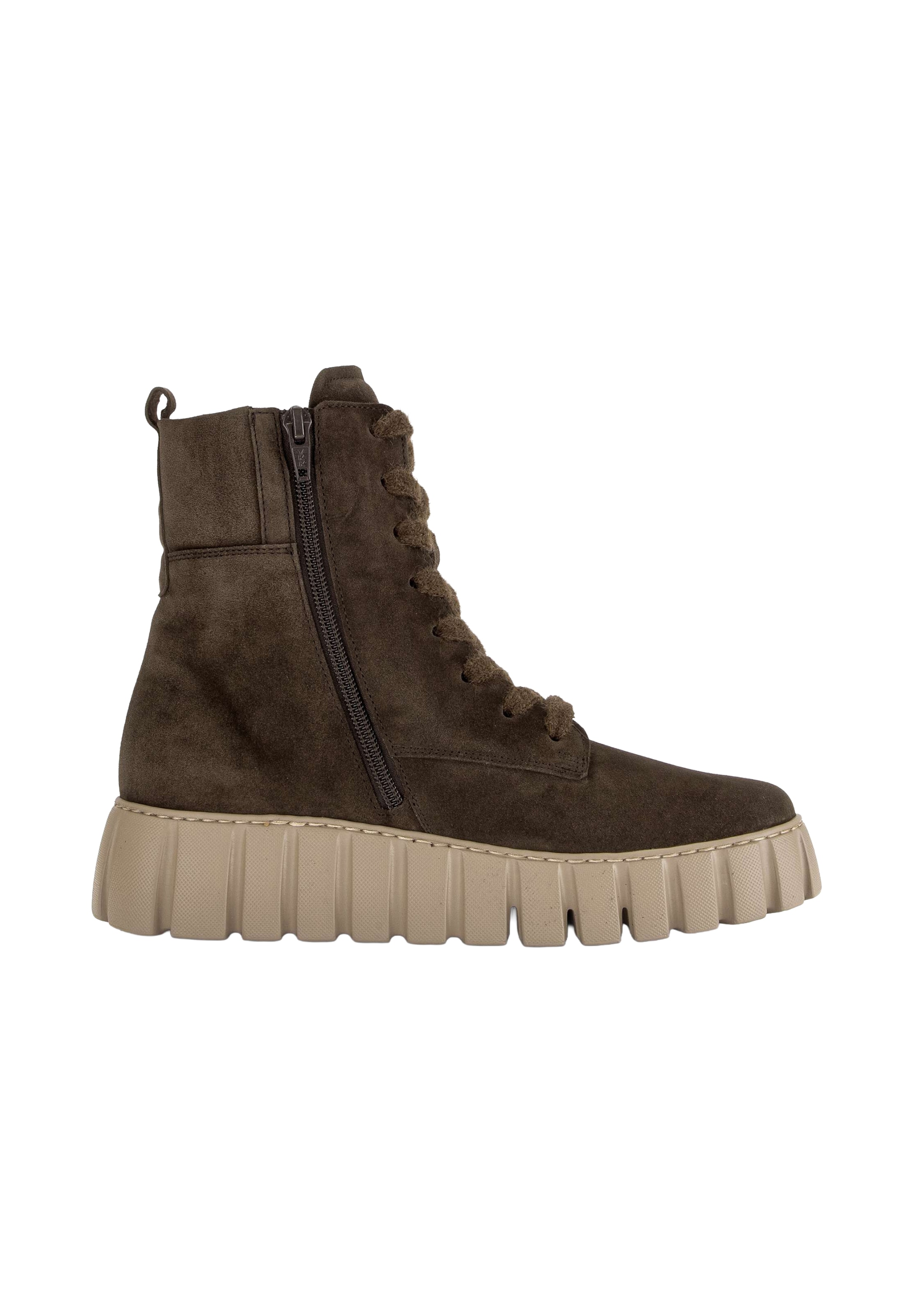 GABOR Lace-up bootie in Brown