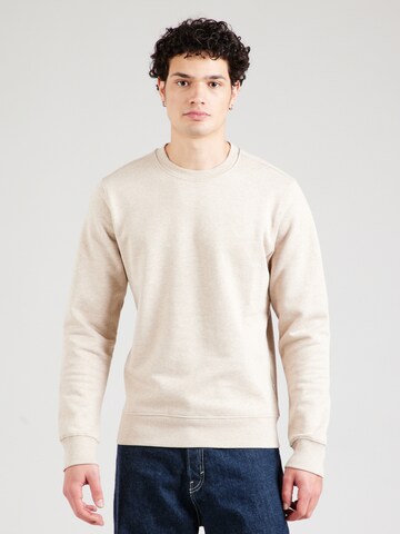 Jack & Jones Premium Sweatshirt 'JPRCCLOGAN' in Beige: front