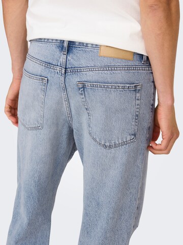 Only & Sons Wide Leg Jeans 'ONSEdge' in Blau