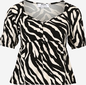 Dorothy Perkins Petite Shirt in Zwart: voorkant