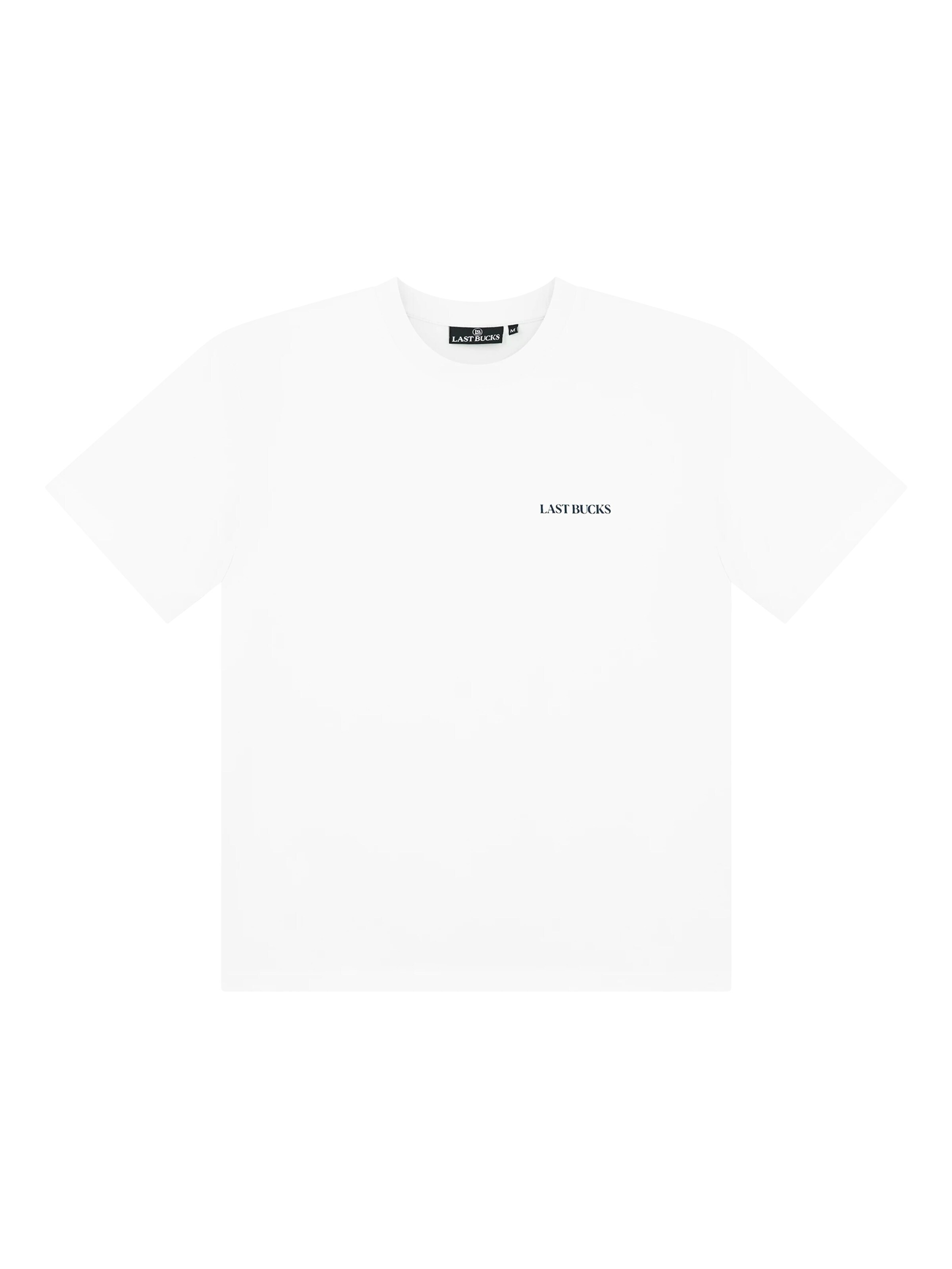 Last Bucks Shirt 'Last Bucks | In Pieces Tee' in White: front