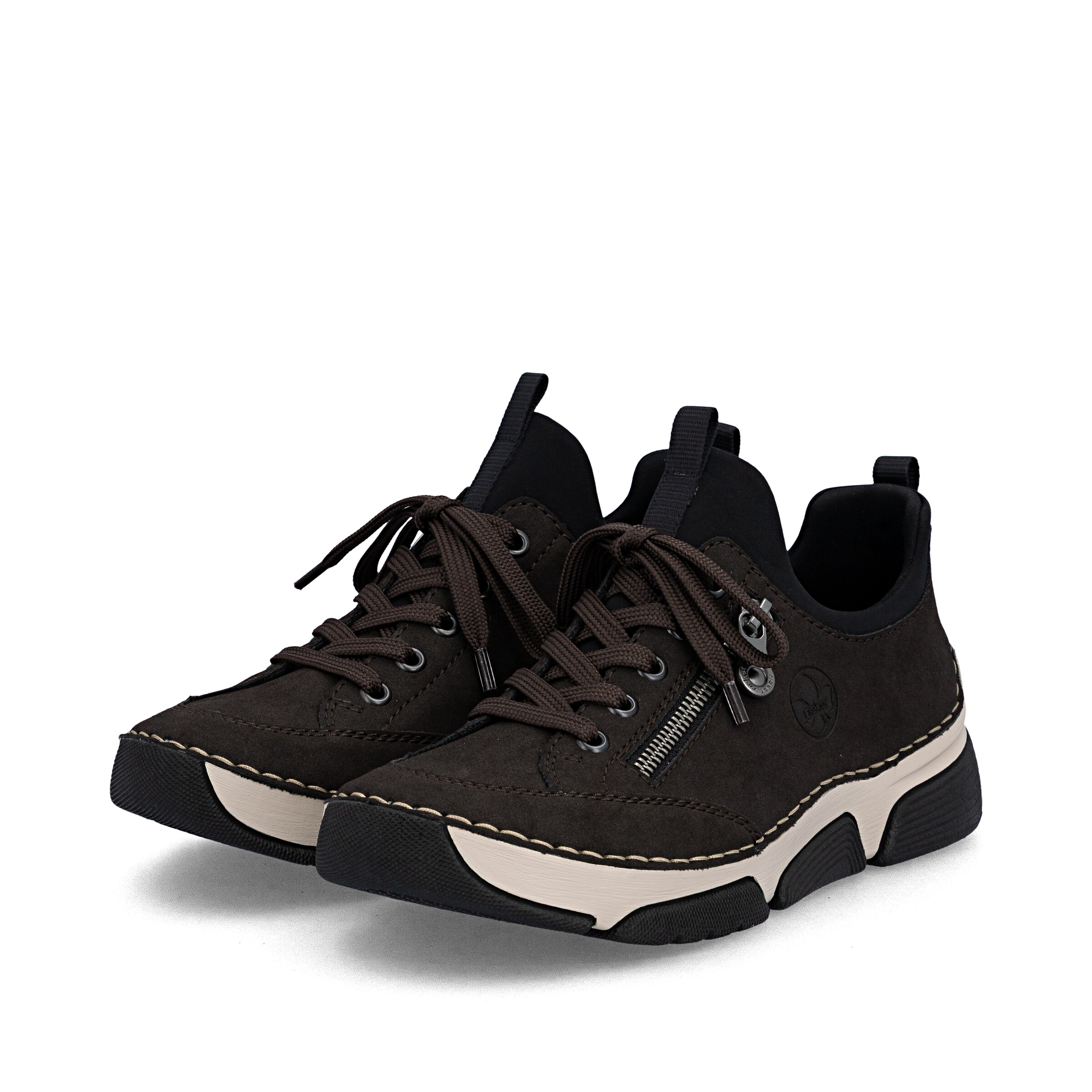 Baskets basses Rieker en marron