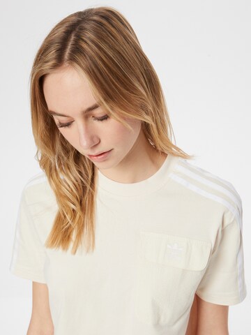 ADIDAS ORIGINALS T-Shirt 'Adicolor Classics Poplin Back Loose' in Beige