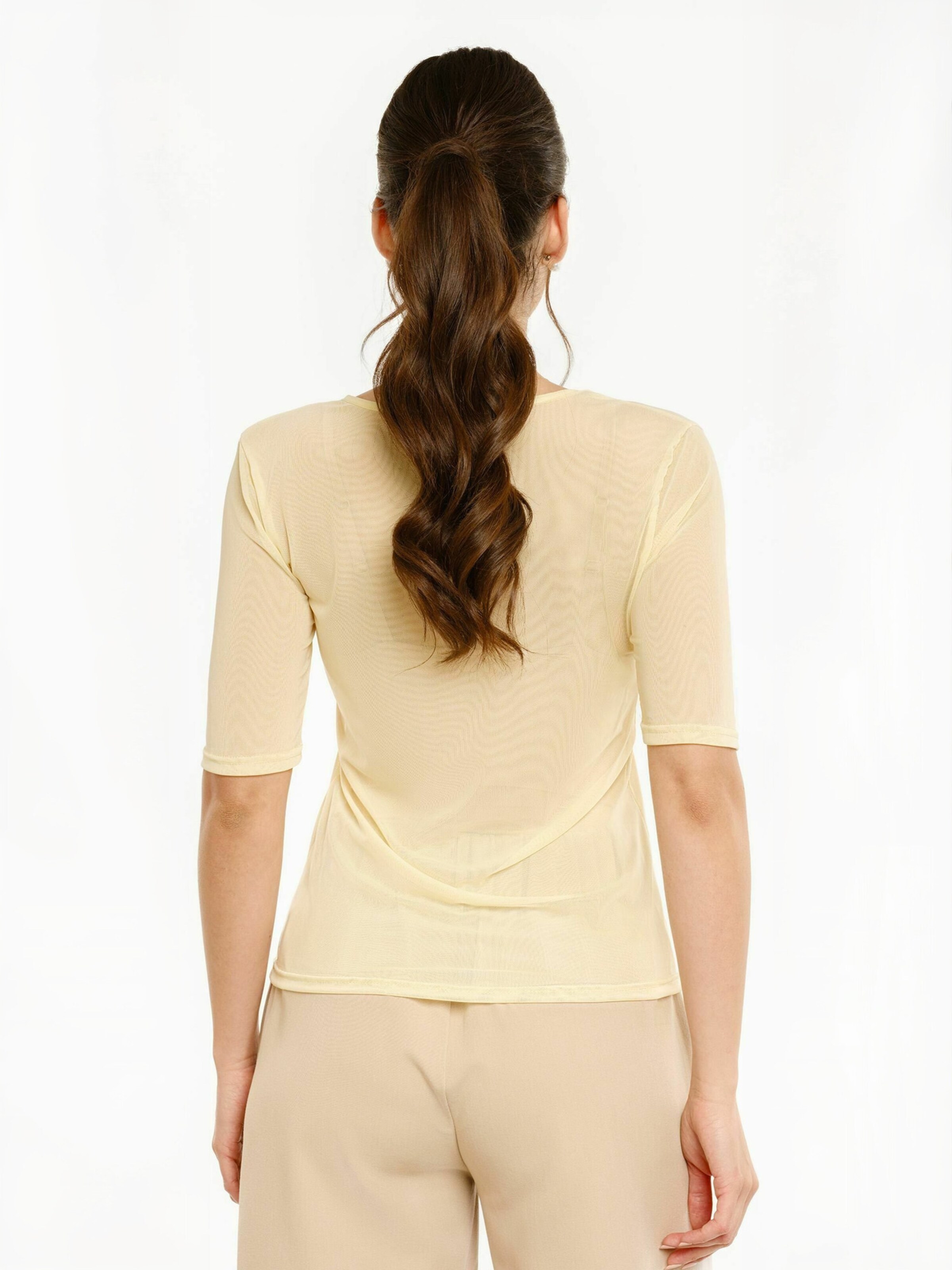 Liberte Essentiel Top ' MESH ' w kolorze żółty