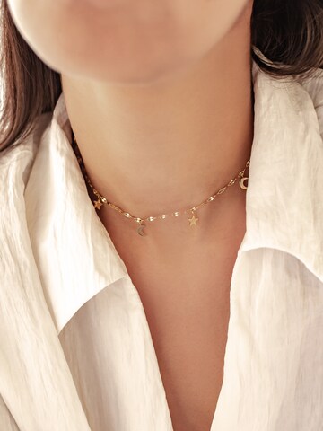 Hey Happiness - Cadena 'Celestial' en oro