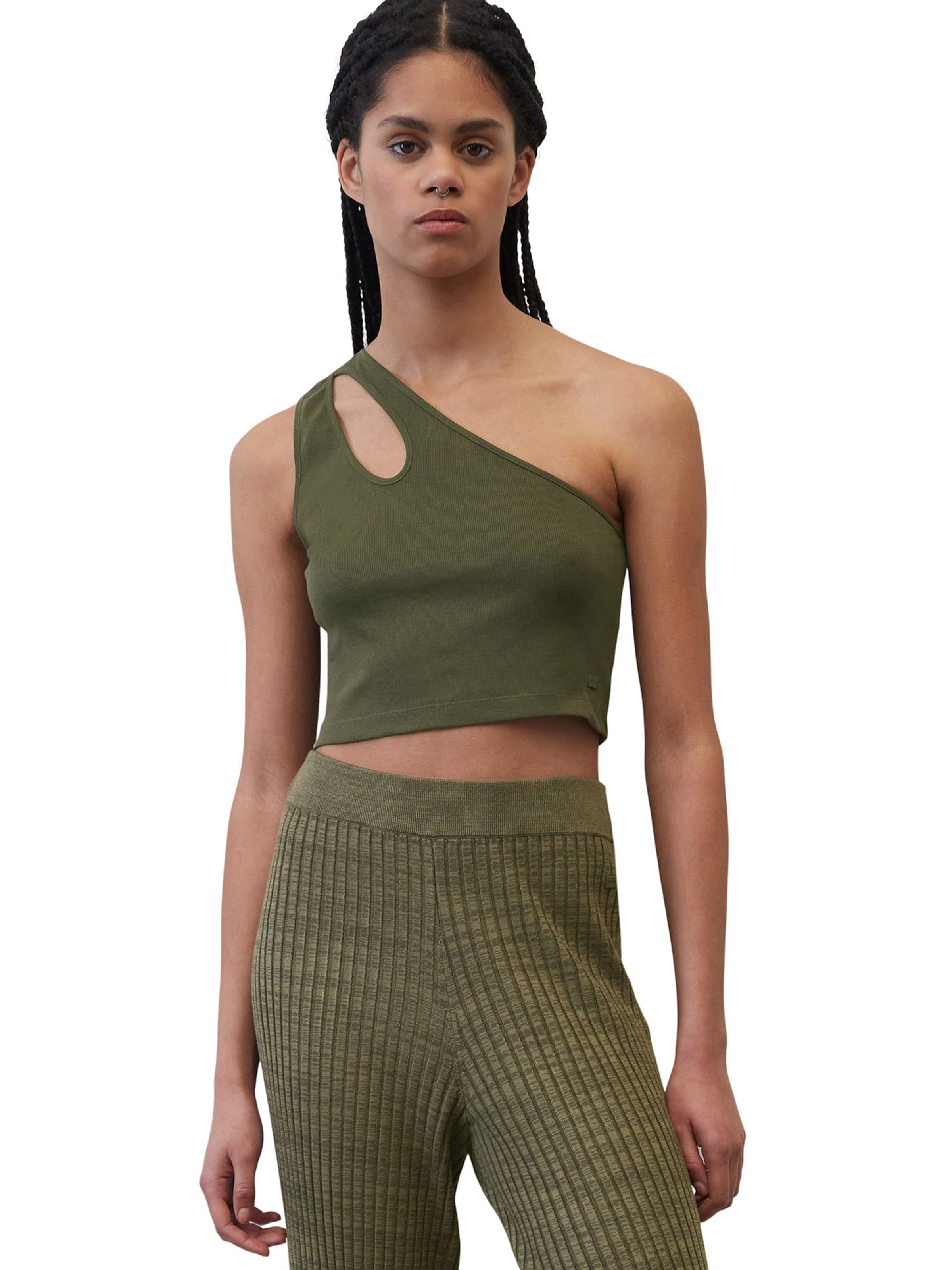 Marc O'Polo DENIM Top in Grün: Vorderseite