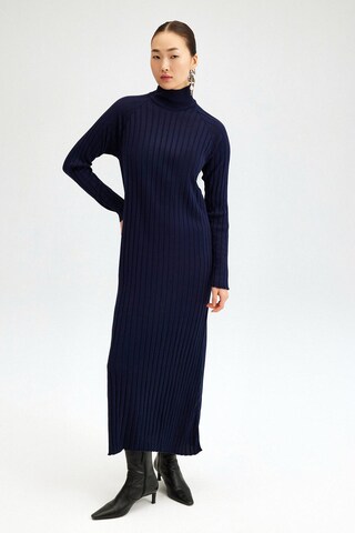 Touche Prive Knit dress in Blue: front