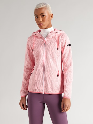 ICEPEAK Функционално поларено яке 'Adrian' в розово: отпред