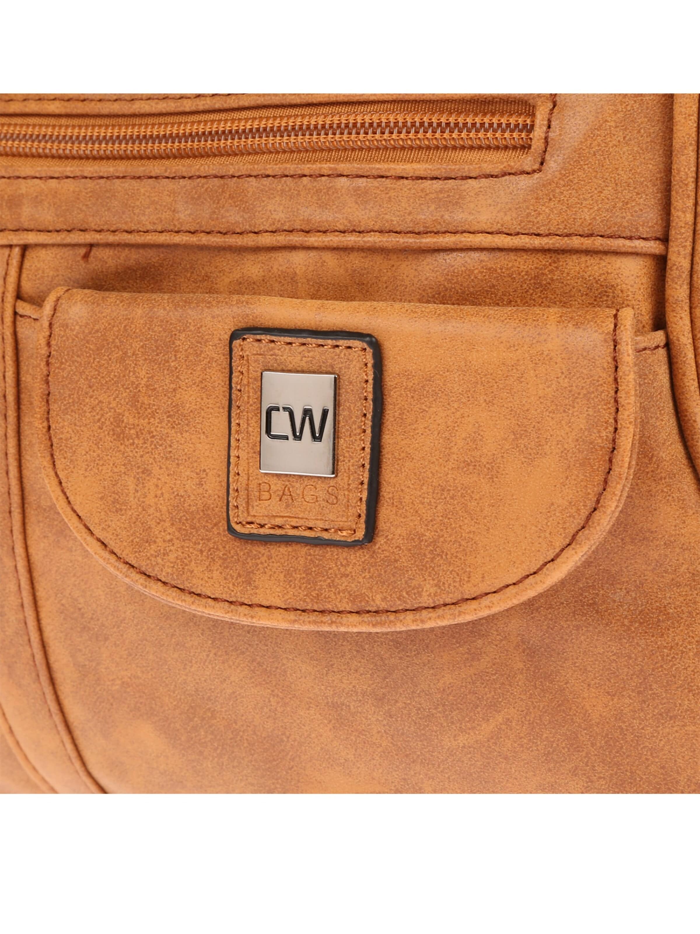 Christian Wippermann Handbag 'Große Damen Tasche Umhängetasche Schultertasche' in Brown