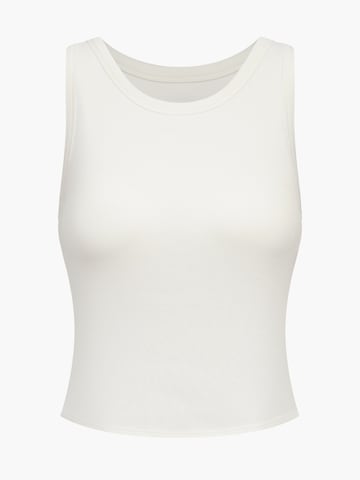 cfab (formerly creamy fabrics) Topp 'Tank Bratop' i vit: framsida