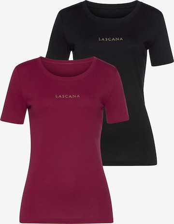 LASCANA Shirt in Rood: voorkant