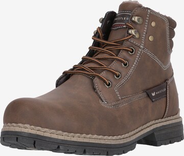 Whistler Lace-Up Boots 'Rego' in Brown: front