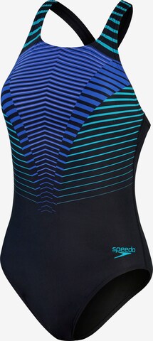 SPEEDO Sportbadeanzug in Blau: predná strana