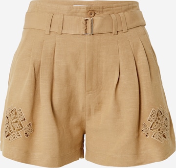 regular Pantaloni con pieghe di Ipekyol in beige: frontale
