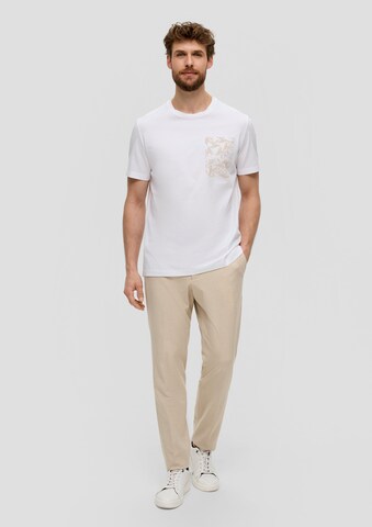 T-Shirt s.Oliver BLACK LABEL en blanc