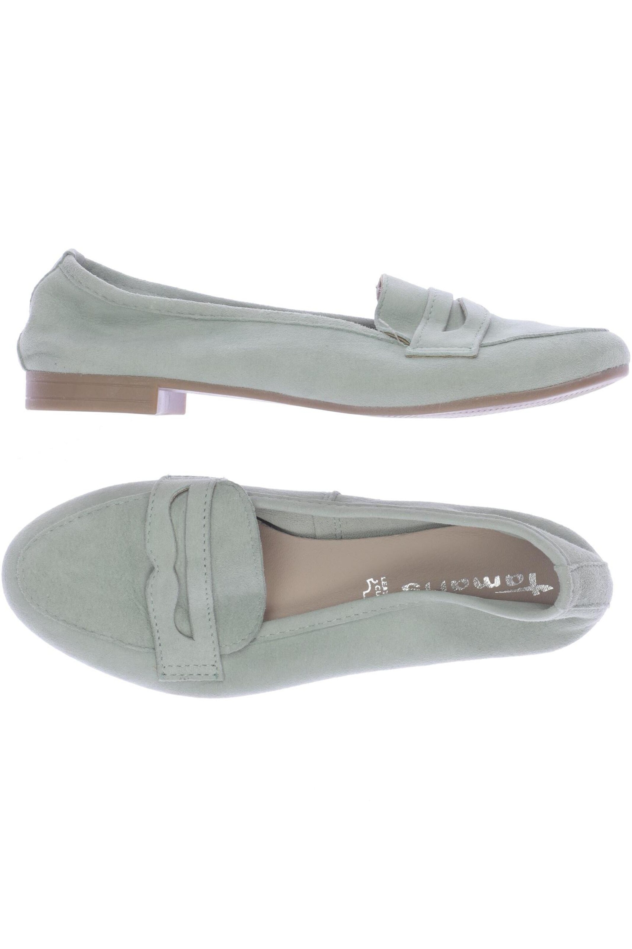 Tamaris Flats & Loafers in 37 in Green: front