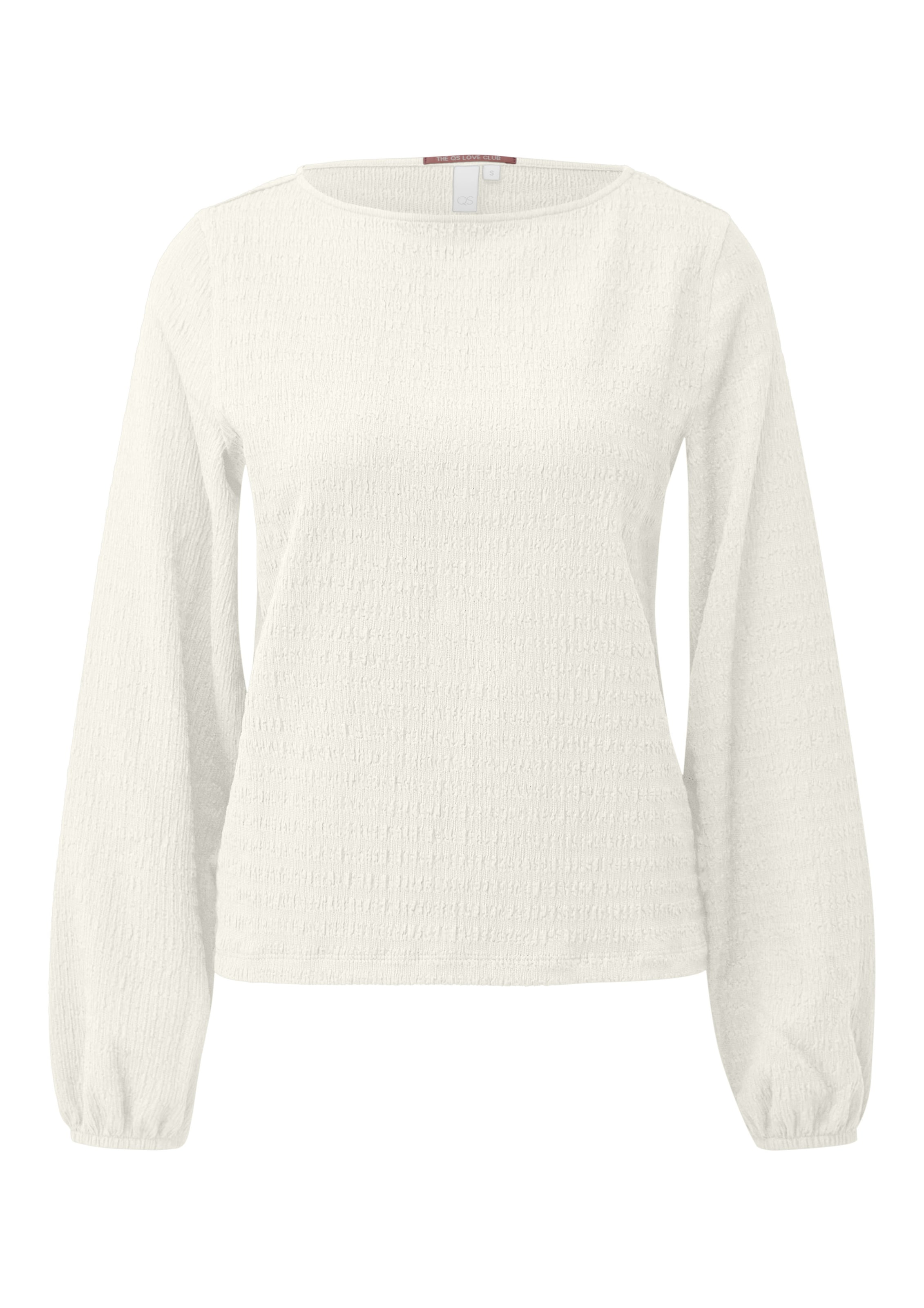 QS Shirt in Beige: Vorderseite