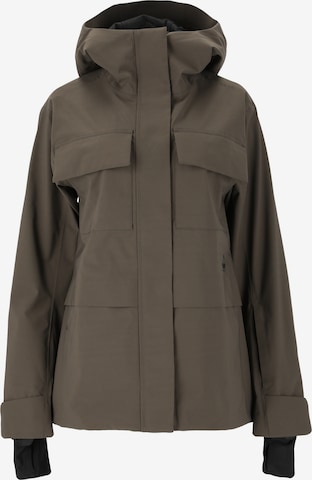 SOS Winter Jacket 'Azuga' in Green: front