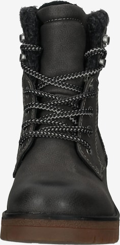 TOM TAILOR Lace-Up Ankle Boots in Grey