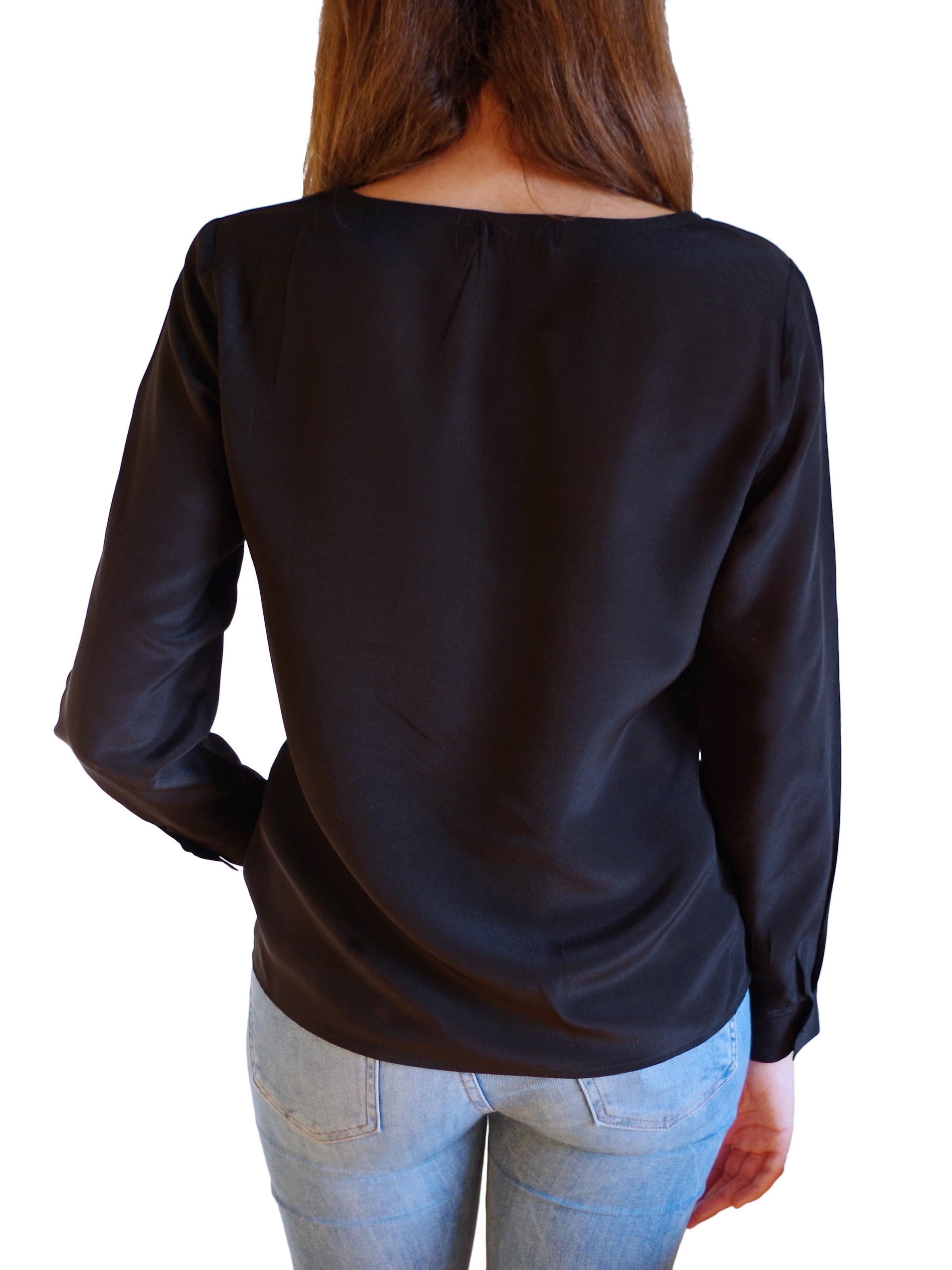Posh Gear Blouse 'Rotondoseta' in Zwart