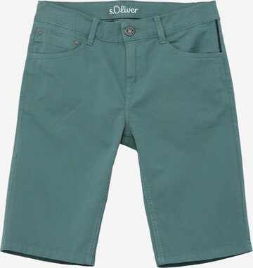 s.Oliver Slimfit Shorts in Grün: predná strana