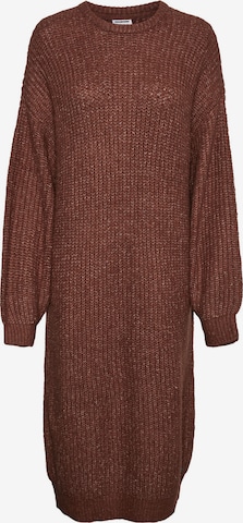 Noisy may Knit dress 'POPPY' in Brown: front