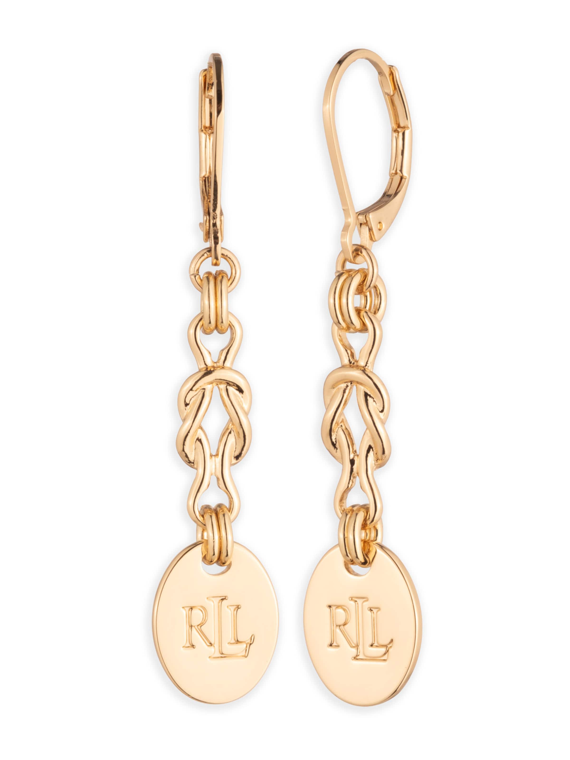 Lauren Ralph Lauren Náušnice 'LINEAR' – zlatá: přední strana