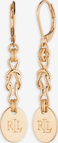 Lauren Ralph Lauren - Pendientes 'LINEAR' en oro: frente