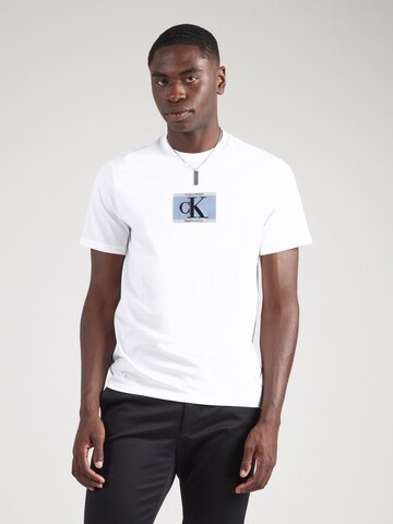 Calvin Klein Μπλουζάκι σε λευκό: μπροστά