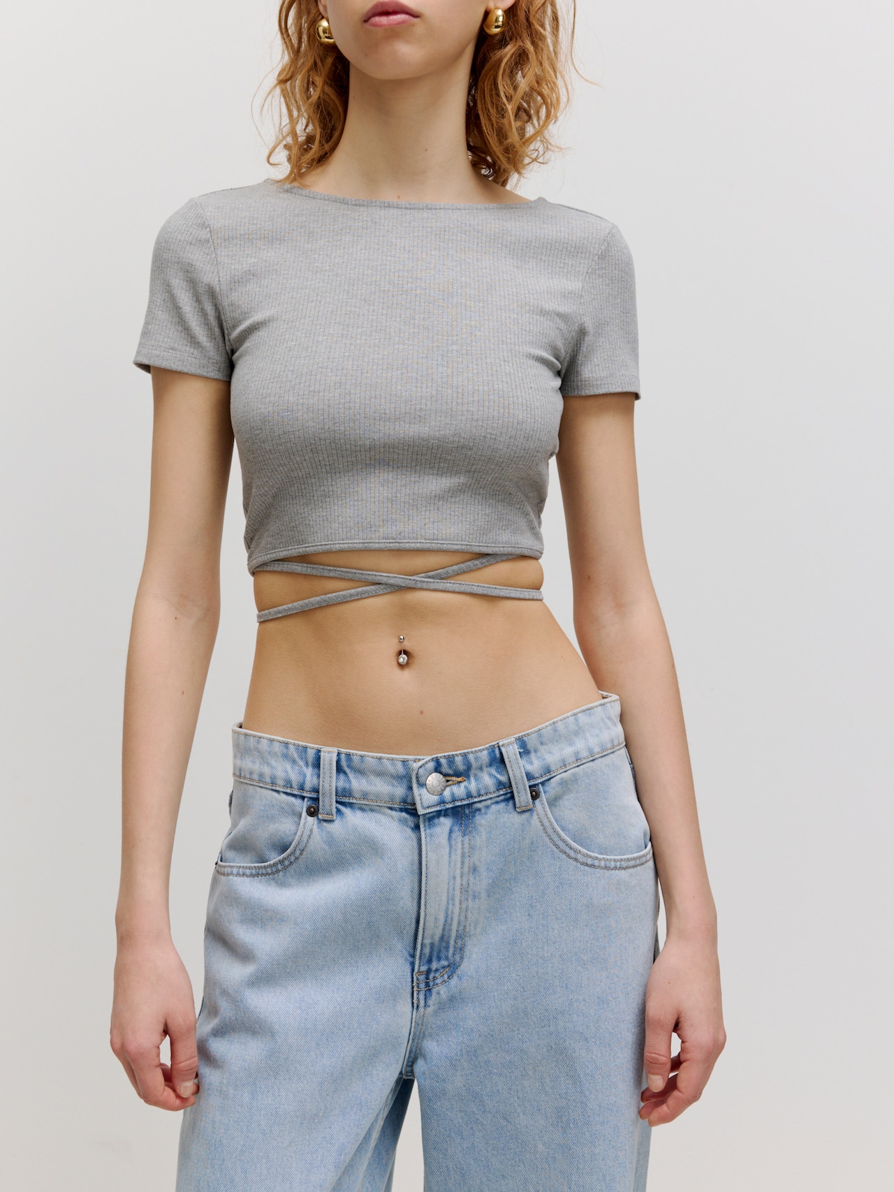 EDITED Produkte Shirt 'River' grau