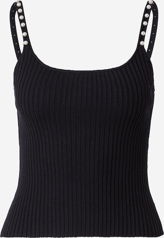 ONLY Knitted Top 'LAVI' in Black: front