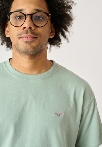 Cleptomanicx Shirt 'Ligull Boxy 2' in Green