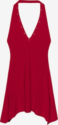 Pull&Bear Лятна рокля в червено: отпред