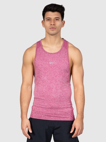 T-Shirt fonctionnel 'Brave' Smilodox en rose : devant