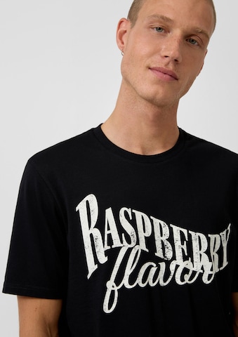 QS T-Shirt in Schwarz