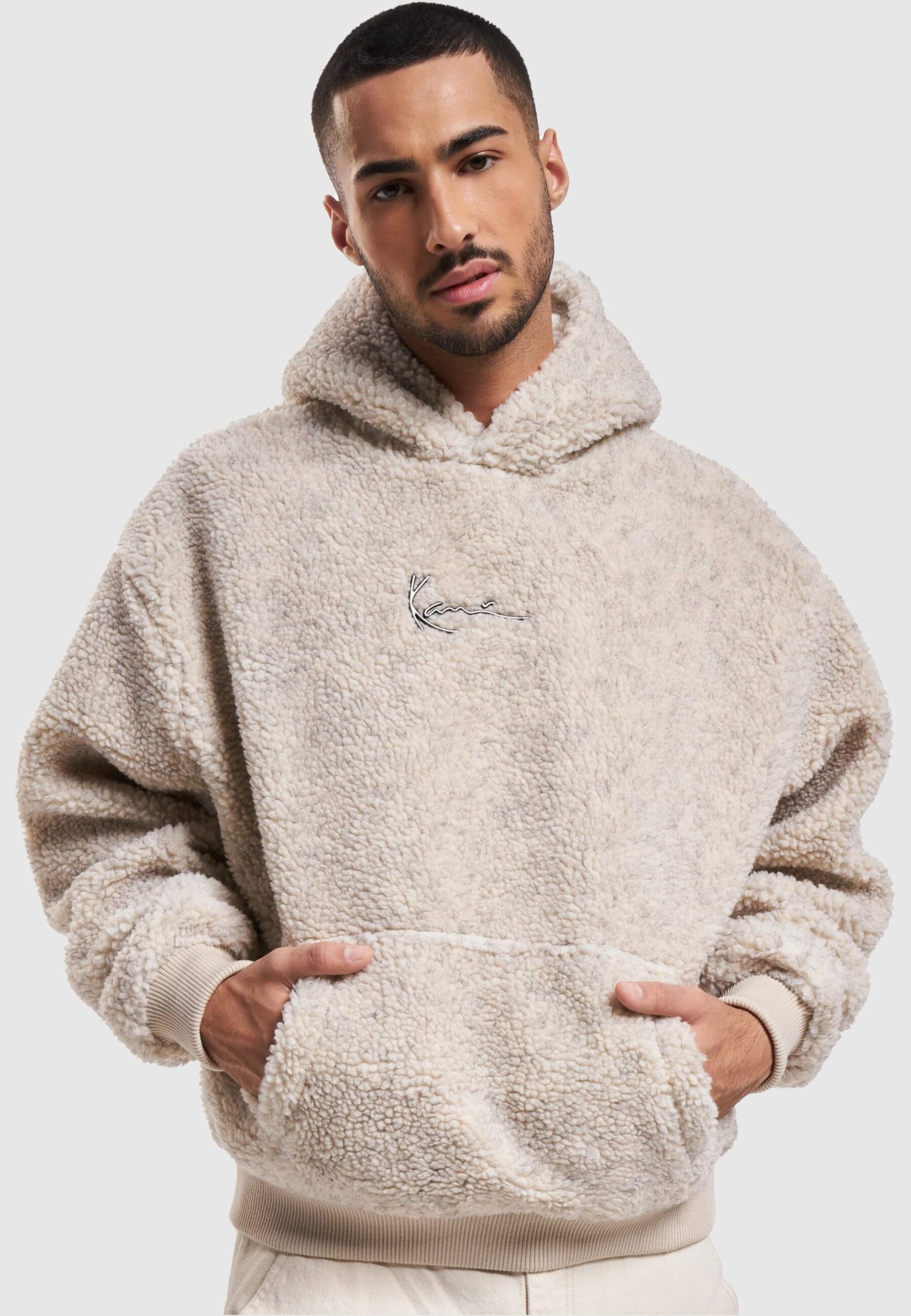 KARL KANI◆カールカナイ フーディー Serif Teddy Hoodie[Beige] ベージュ系 KARL KANI(カールカナイ) パーカー・フーディ(メンズ