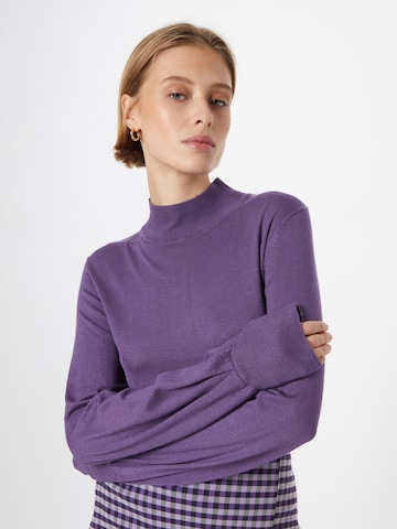 ICHI Sweater 'MAFA' in Purple