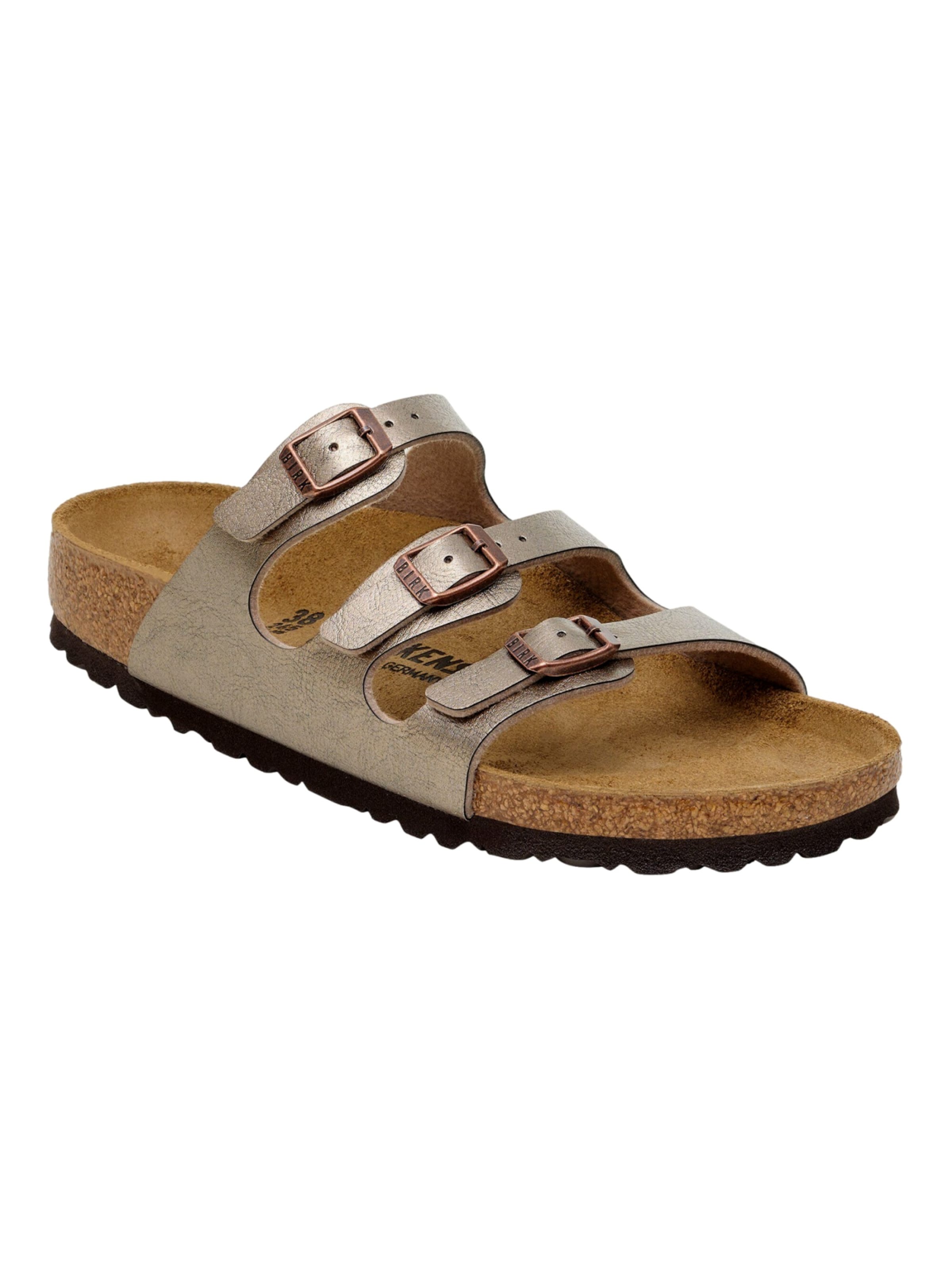 BIRKENSTOCK Mule 'Florida BF' in Bronze: front