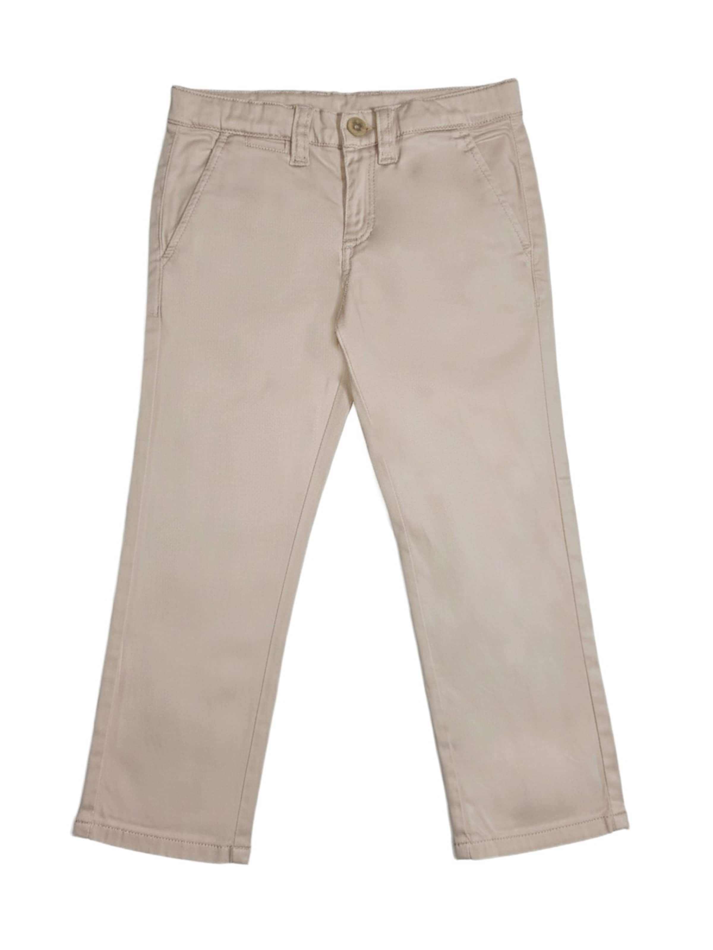GUESS KIDS Slimfit Broek 'Pantalone beige per bambino' in Beige: voorkant